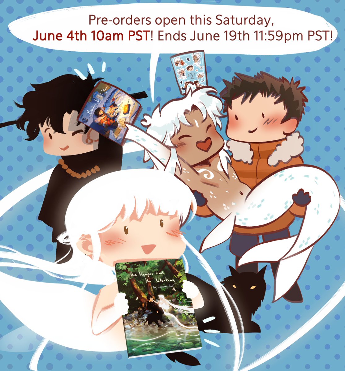jayessart's tweet photo. Shop is opening on June 4th at 10am PST to June 19th 11:59pm PST for pre orders for my two comic books! Limited stock for some options.

Please see my IG post for more details: https://t.co/CEbiE7cayW

Shop (opens June 4th): https://t.co/yXnJpIlMEb https://t.co/t2VcT3qiFF