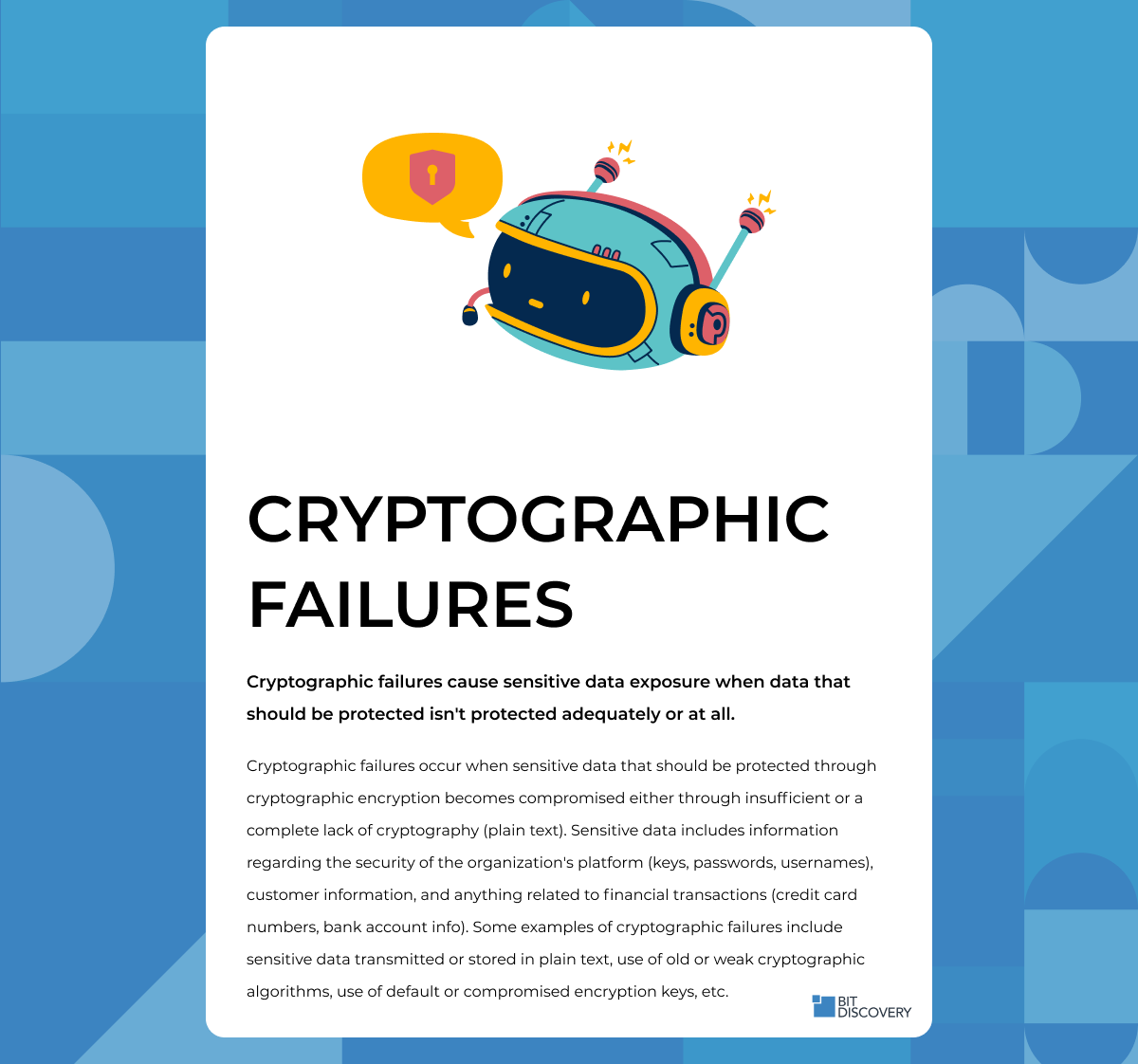 BitDiscovery's tweet image. INFOSEC CARDS 📟

We&apos;re creating a set of InfoSec Cards so you can stay informed on InfoSec principles. What do you want to learn about next?