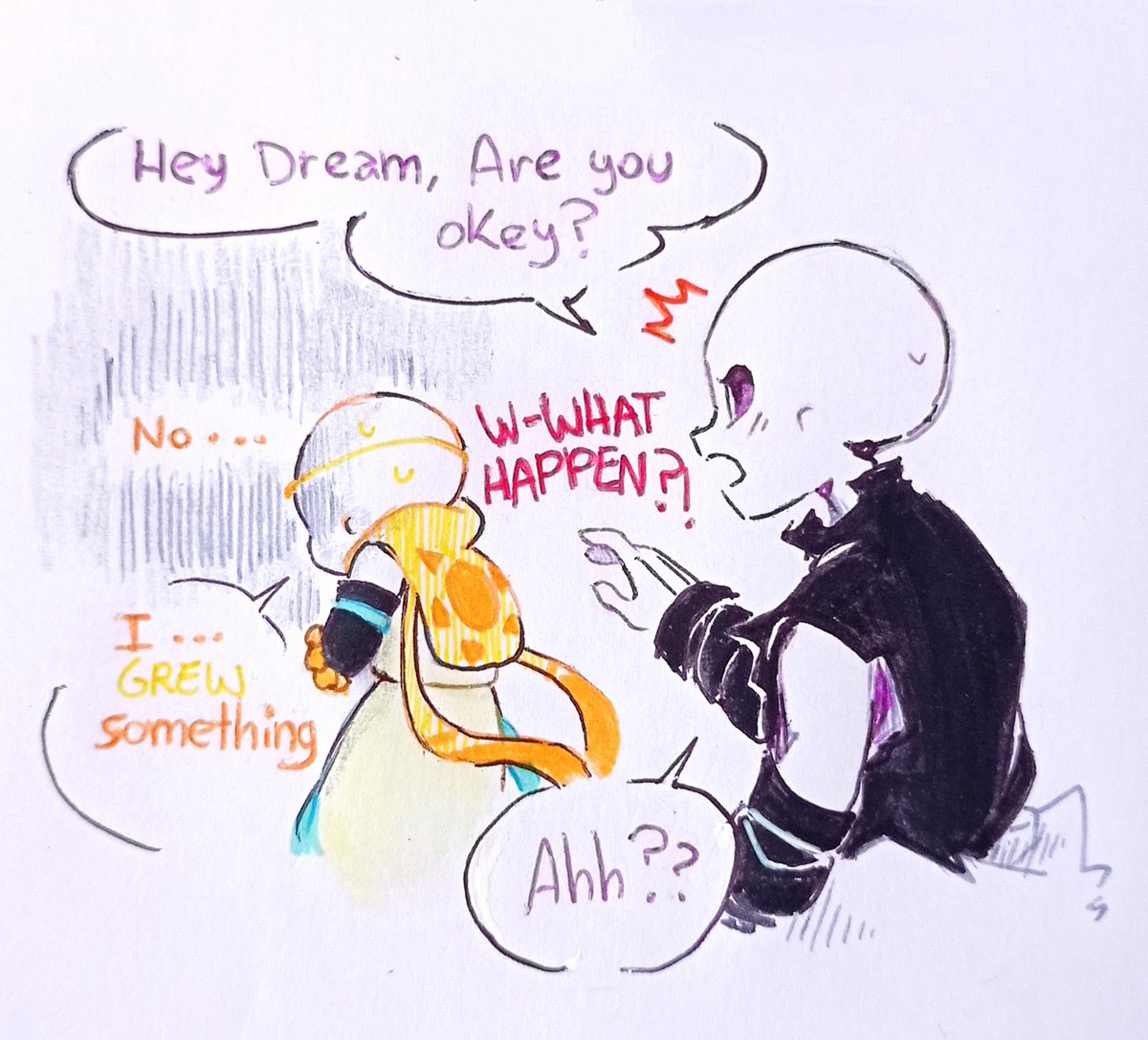 marsh_eme's tweet photo. (1/3) drim chichis 💀🚨🚨💛 #calaberitasgays #dreamchichis #crosssans #dreamsans #creamship #crossxdream https://t.co/mv3eRxHWEo
