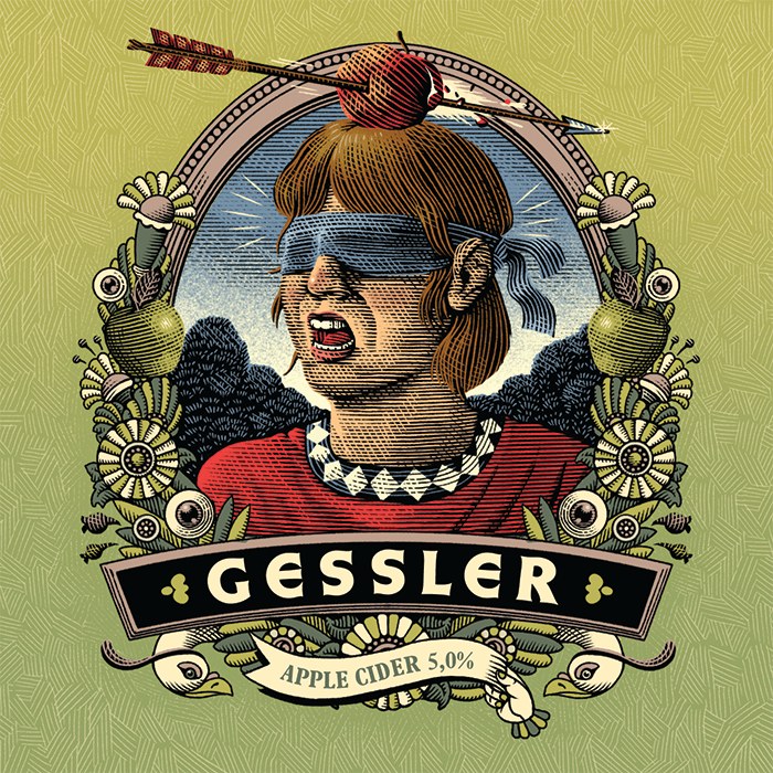 CommArts's tweet photo. CA Winner: These refreshingly surreal illustrations by @RiseAboveTweets grace the coasters, taps, stickers and beer cans of Verona-based brewery Santa Maria Craft Pub. https://t.co/MEH1jX5prT https://t.co/ght7F6zg4m