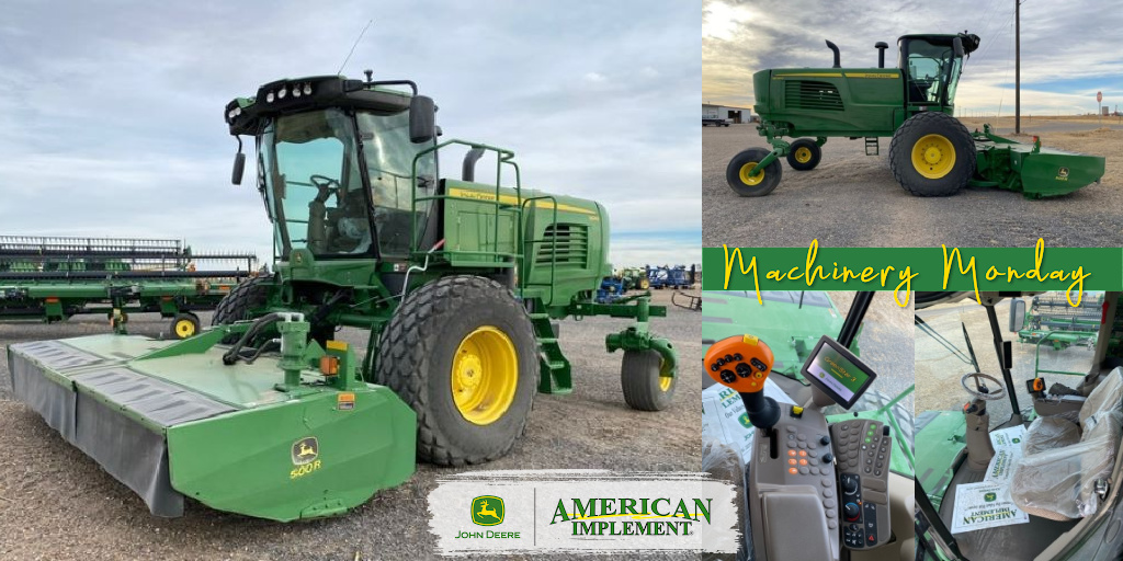 AmericanImp's tweet image. Happy #MachineryMonday!🇺🇸
Check out this 2021 John Deere #W260 #Windrower
$177,500 - 3.9% Fixed for 60 Mos
Complete Listing Visit 👉🏼: bit.ly/3N4bNJP

Contact our friendly Sales Staff for details.
#johndeereW260 #johndeereusedequipment #windrowerforsale #usedwindrower