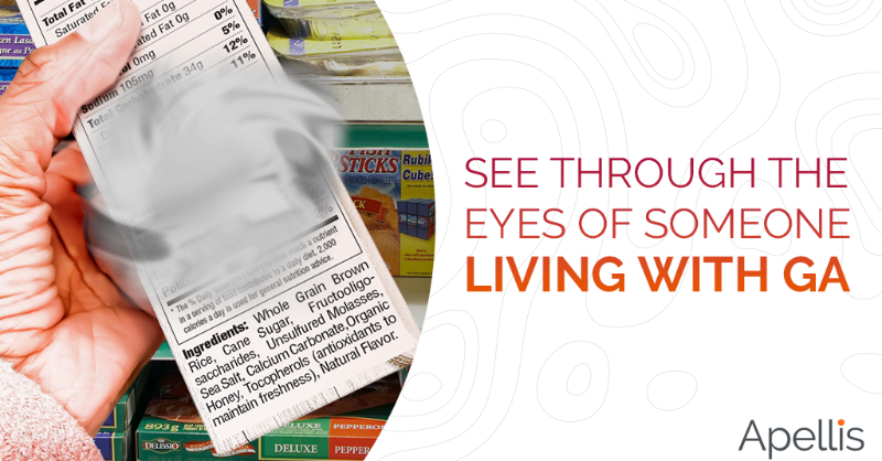 ApellisPharma's tweet photo. It’s #HealthyVisionMonth, and we’re raising awareness about #GeographicAtrophy (GA), an advanced form of age-related macular degeneration.

GA can impact so many aspects of everyday life as it advances, making it difficult to even read a label on a package at the store.
 
#KnowGA