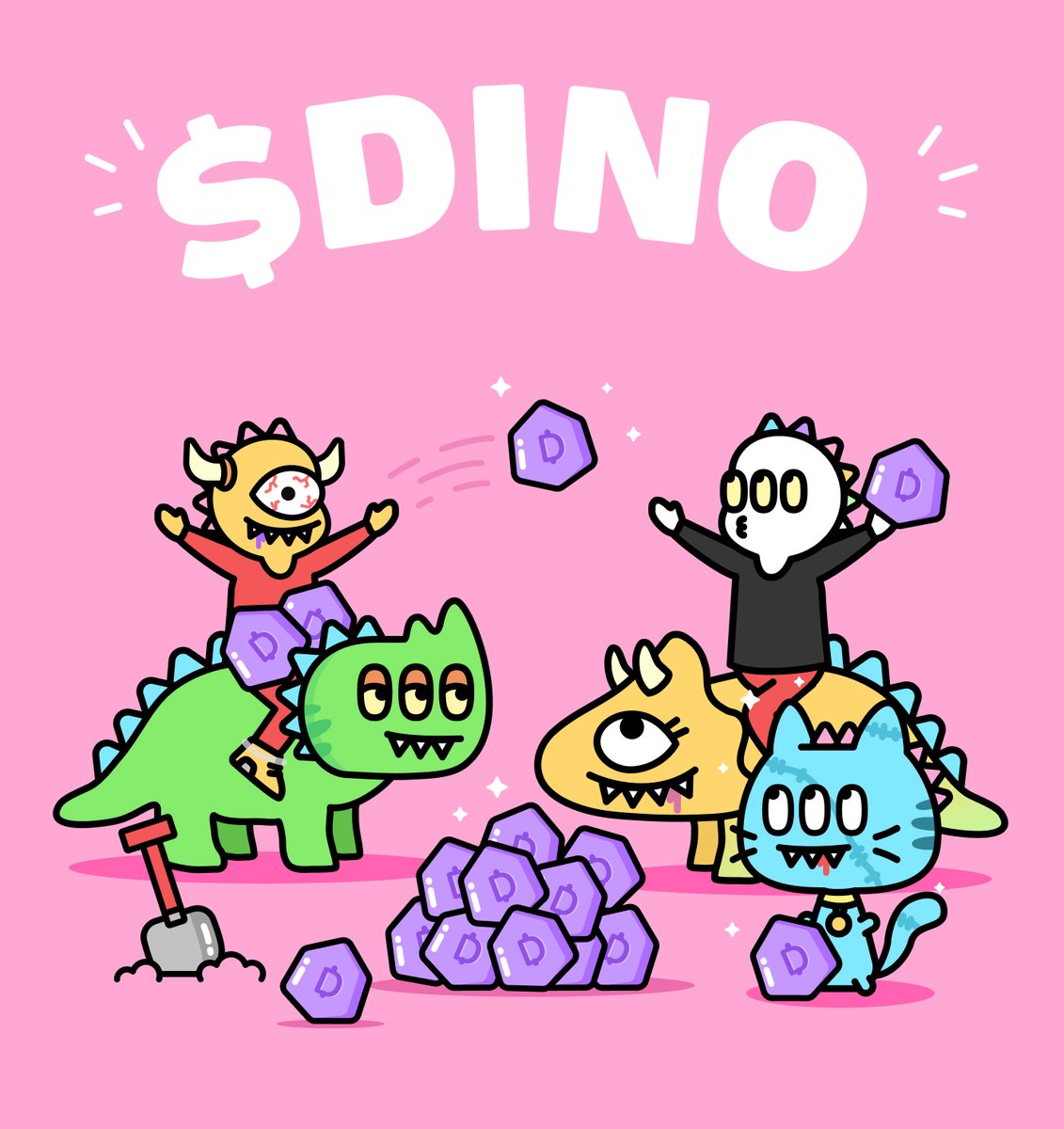Cosmodinos's tweet photo. $Dino coin. June 6th 🦖 https://t.co/hy6dk40lOY