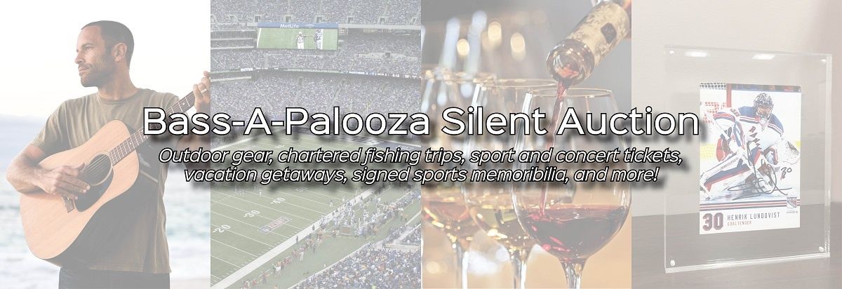 Bid now on your favorite items, from outdoor gear and chartered fishing trips to sport and concert tickets to vacation getaways! Get your pre-bids in at ecs.page.link/jBTna then join us in person at the Bass-A-Palooza after party for the conclusion of the silent auction.