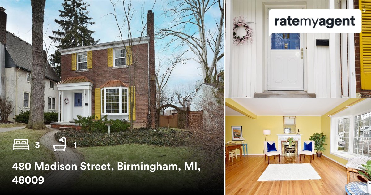 LucineTarman's tweet photo. 3 🛏 1 🛀  
📍 480 Madison Street, Birmingham, MI, 48009

My latest sale on #ratemyagent
https://t.co/nnp43V6n0U https://t.co/l8iomMPwlh