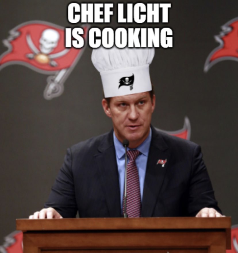 Bucsfan2828's tweet photo. @OCPDesigns @jasonrlicht @Buccaneers #LetLichtCook https://t.co/EDGOQ3kinQ
