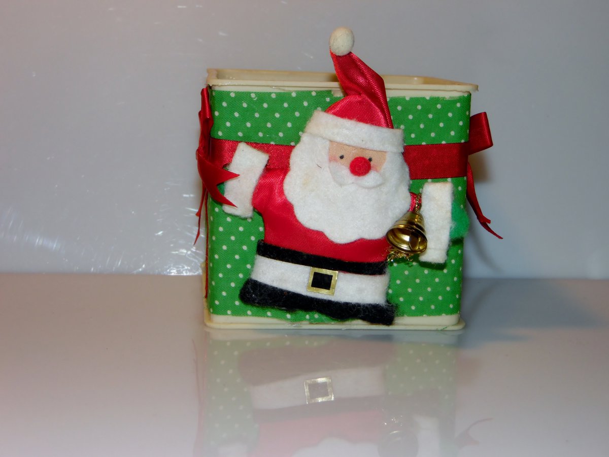 yesteryear2day's tweet photo. Check out Vintage NAPCOWARE Plastic Christmas Container with Santa Claus and Bell 1990's  https://t.co/obAqMdjcXA via @eBay https://t.co/vYaIC7hxUI