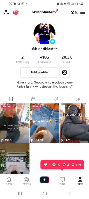 Just went viral! 1 mill!!!! Funk yeah... who knew a bus stop fart would be so powerful. https://t.co<a href="/tag/girlsfarting"class="tags"><span>#girlsfarting</span></a><a href="/tag/gassygirl"class="tags"><span>#gassygirl</span></a><a href="/tag/gassygirls"class="tags"><span>#gassygirls</span></a><a href="/tag/fartinggirls"class="tags"><span>#fartinggirls</span></a>