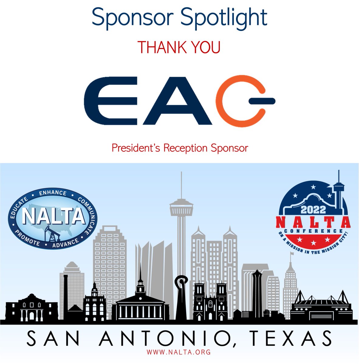 NALTA would like to thank the following sponsor for their contribution towards our 2022 NALTA Conference. 

 #nalta22SATX