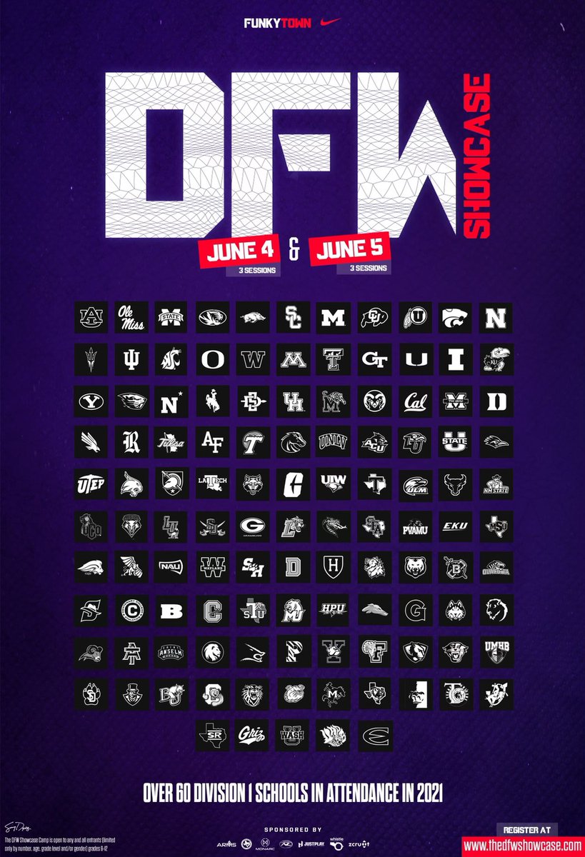 TCUFootball's tweet photo. 👉 𝐒𝐎𝐋𝐃 𝐎𝐔𝐓 👈

Sessions 1,2,3,4 &amp; 5 are FULL❗️

Clink the link and sign up for session 6. 

https://t.co/s6K3BmxmzJ 

#DFWShowcase https://t.co/i8KKhwJ0cn