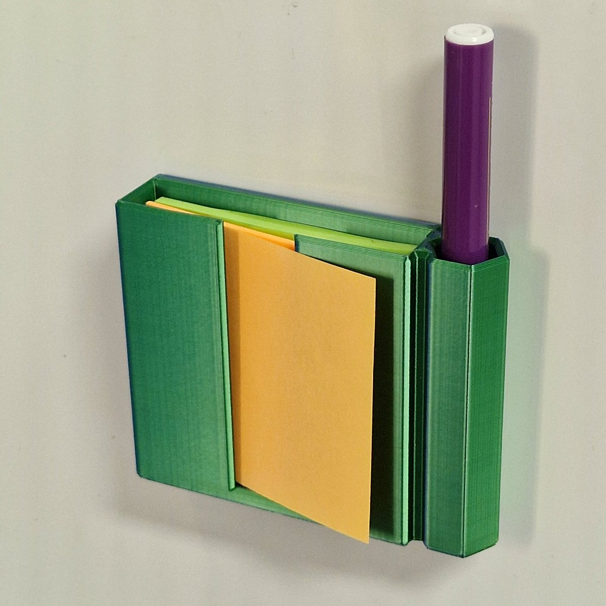 Stacking_Layers's tweet photo. The handy thing I made! A sticky note and pen holder fridge magnet. Printed on my @BIQU_3Dprinter B1.
#3Dprinting #3dprinted #usefulart https://t.co/pvojvMTh9i
