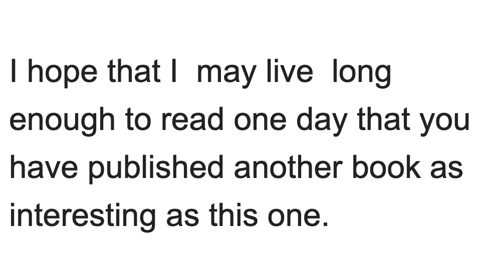 BradfordPearson's tweet photo. A 91-year-old saw me on Jeopardy, bought my book, and then sent me an email that concluded with this. I'm weeping. https://t.co/a6Cf2Lwy7H