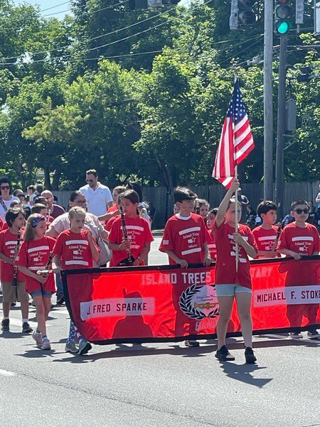 gtpetersen's tweet photo. Our 4th grade band had an amazing “premier performance” at the Memorial Day Parade.  It was an honor to give special remembrance to Daniel Fuentes. @WeRStokes https://t.co/qK3HOJxXXm