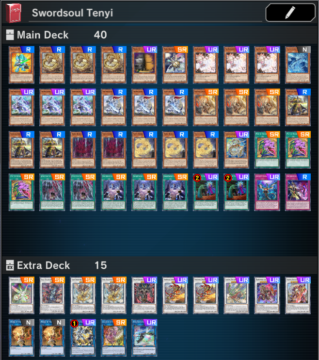 Brajendra__'s tweet photo. @HexLexYGO ID: 048-621-582
Swordsoul Tenyi vs Darklord Despia (opponent's name: Re13irTH)
5/31 10:07:54
Played through Theatre of Despia + GY Aluber and Super Poly/Despian Proskenion 

Swordsoul Tenyi vs Sacred Beasts
5/30 00:59:04
Full board going 2nd (Chixiao negated) https://t.co/yuWNQkQ4cI