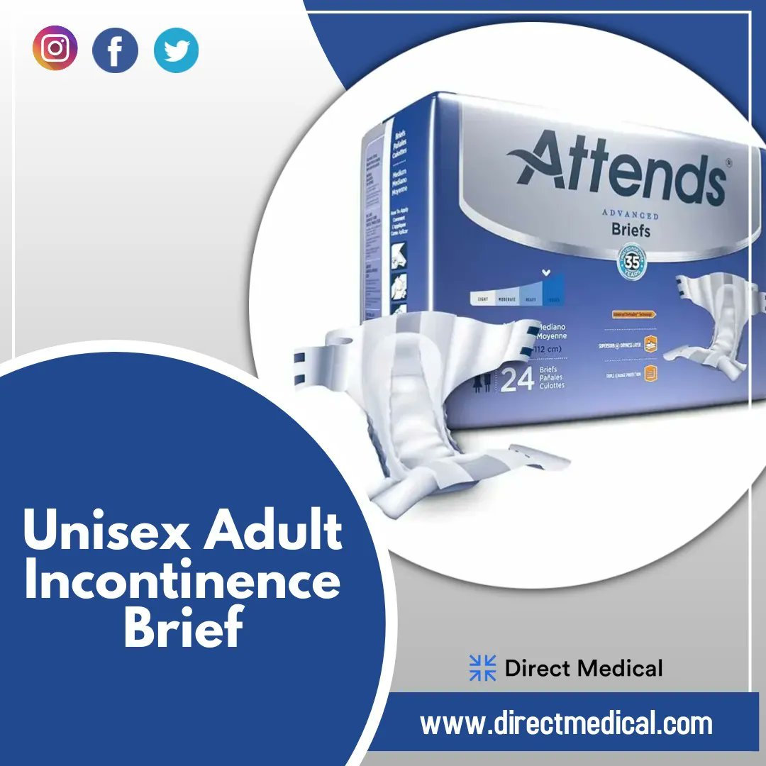 Shop Directmedical.com for Incontinence Briefs and other Personal Care Products. 
#IncontinenceBriefs #UnisexIncontinence #UnisexIncontinenceUnderwear