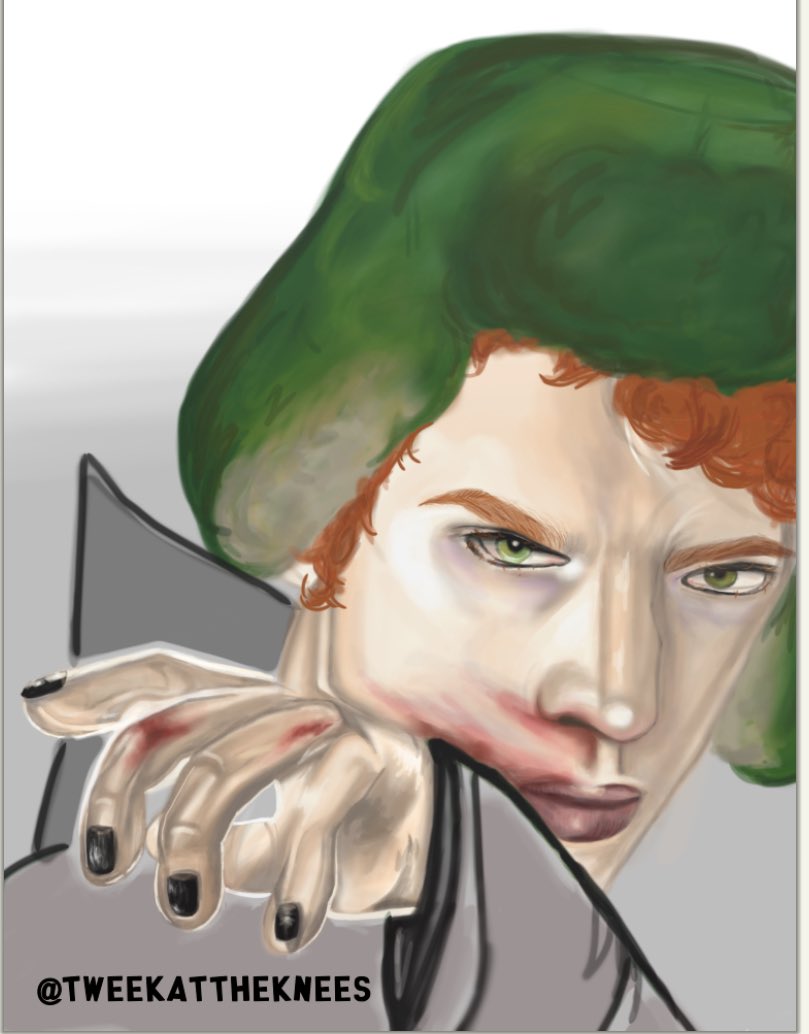 tweekattheknees's tweet photo. Quick repost before I start new piece bc this took almost 13 hours lmao #KyleBroflovski #spkyle #sptwt #spfanart #vampirekyle https://t.co/83nAIv6rLS