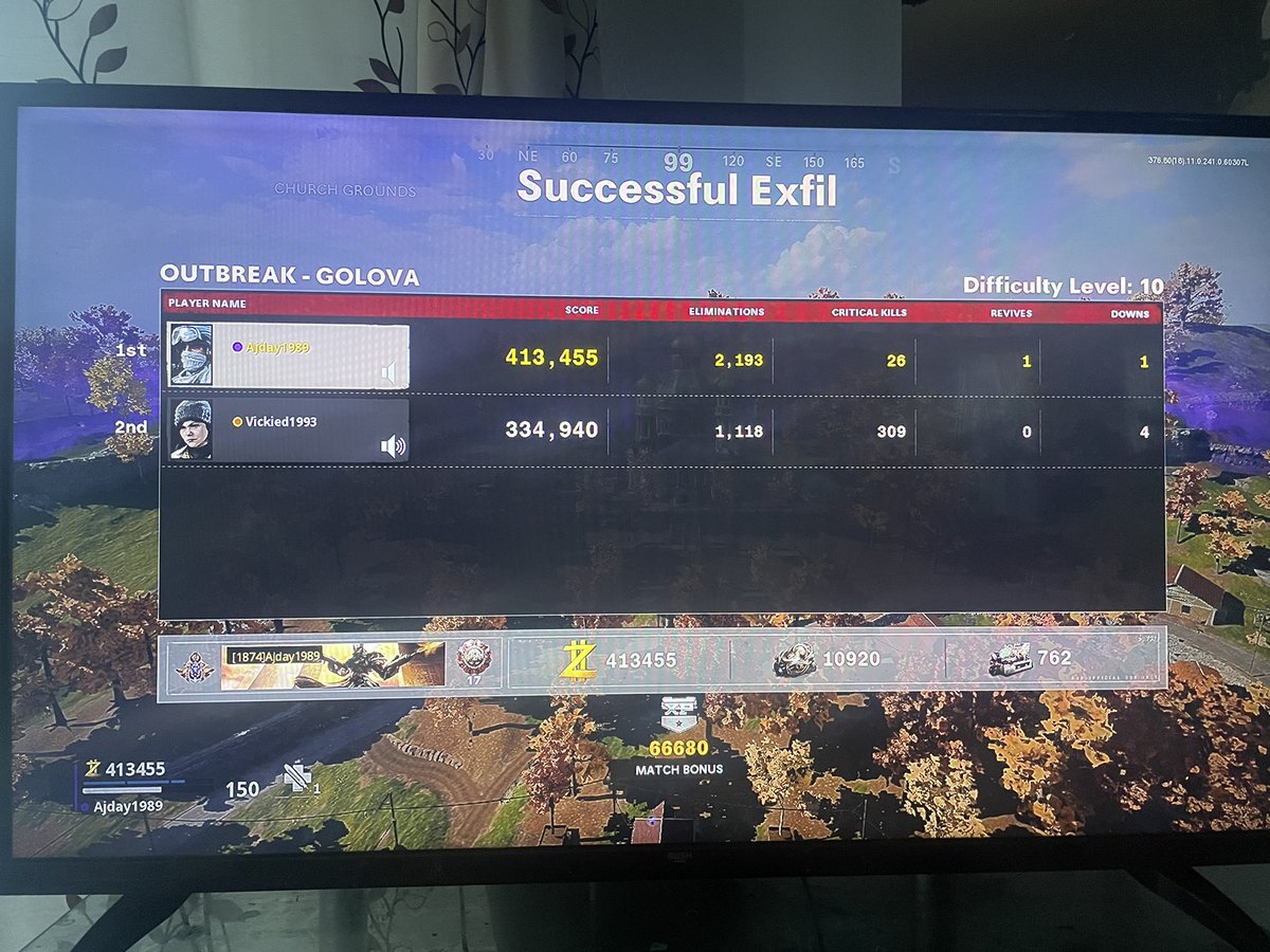 BOzombies1989's tweet photo. BOOM! NEW RECORD!! Exfilled #outbreak Round 10 and got the calling card as a reward on #CallofDutyBlackOpsColdWar https://t.co/O4fqsylwvV