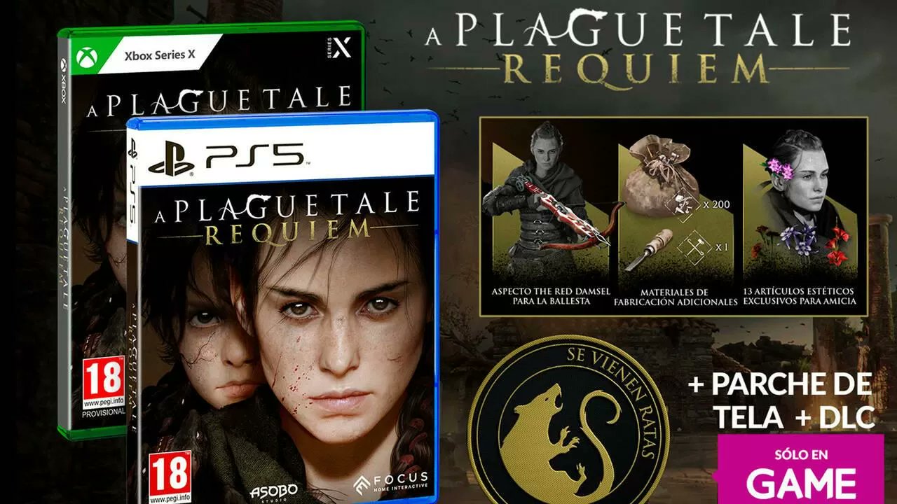 Okami Games on X: A Plague Tale: Requiem is up for pre-order at GAME.  Pre-order bonuses: • “The Red Damsel” crossbow skin. • Additional crafting  materials. • 13 exclusive cosmetic items for