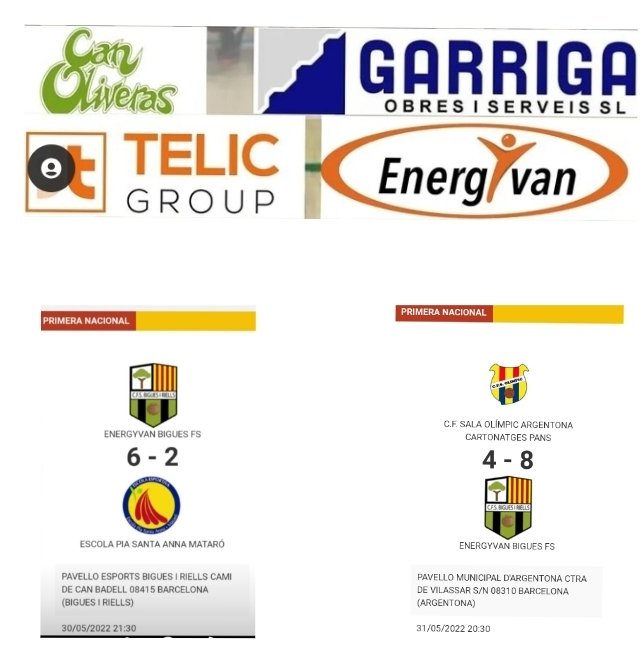 CFSBiR's tweet image. @CFSBiR @FUTSALCat @ResultatsFCFS @BiguesiRiells