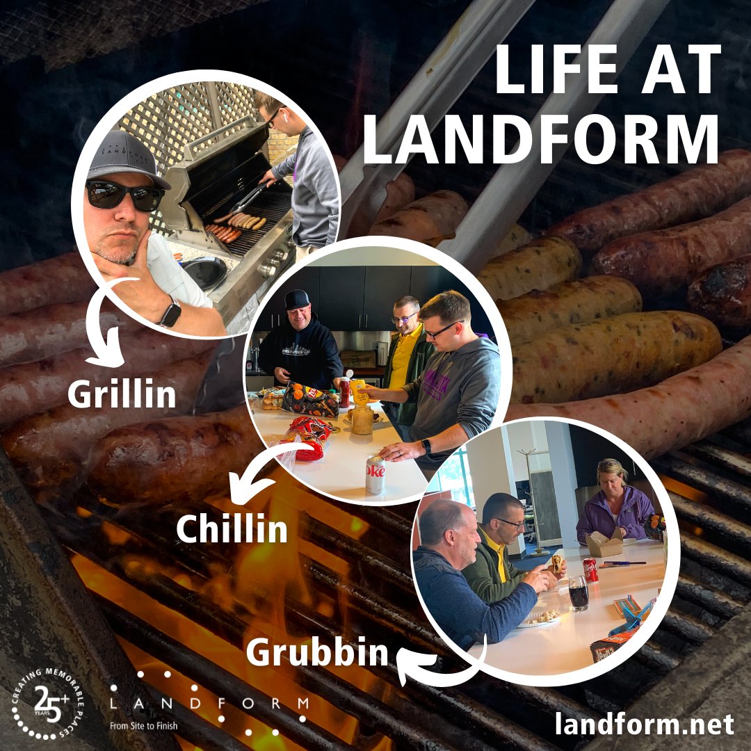 LPSminneapolis's tweet photo. With warmer weather comes the Friday BBQs in our downtown office. This time, the team decided to cook up some brats for lunch with potato salad and all the trimmings.
Learn more about #LifeAtLandform, or you can join us at https://t.co/PN3jM1Q3xW.
#hiring #nowhiring #hiringnow https://t.co/Ie553bdngo