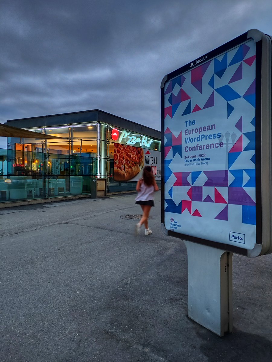 pmfonseca1972's tweet photo. You will find #WCEU mupi's all over the city to welcome all attendees, speakers, sponsors, volunteers and organizers. Welcome to Porto. Welcome to #WCEU2022 ❤️ https://t.co/VRJk8me2SW