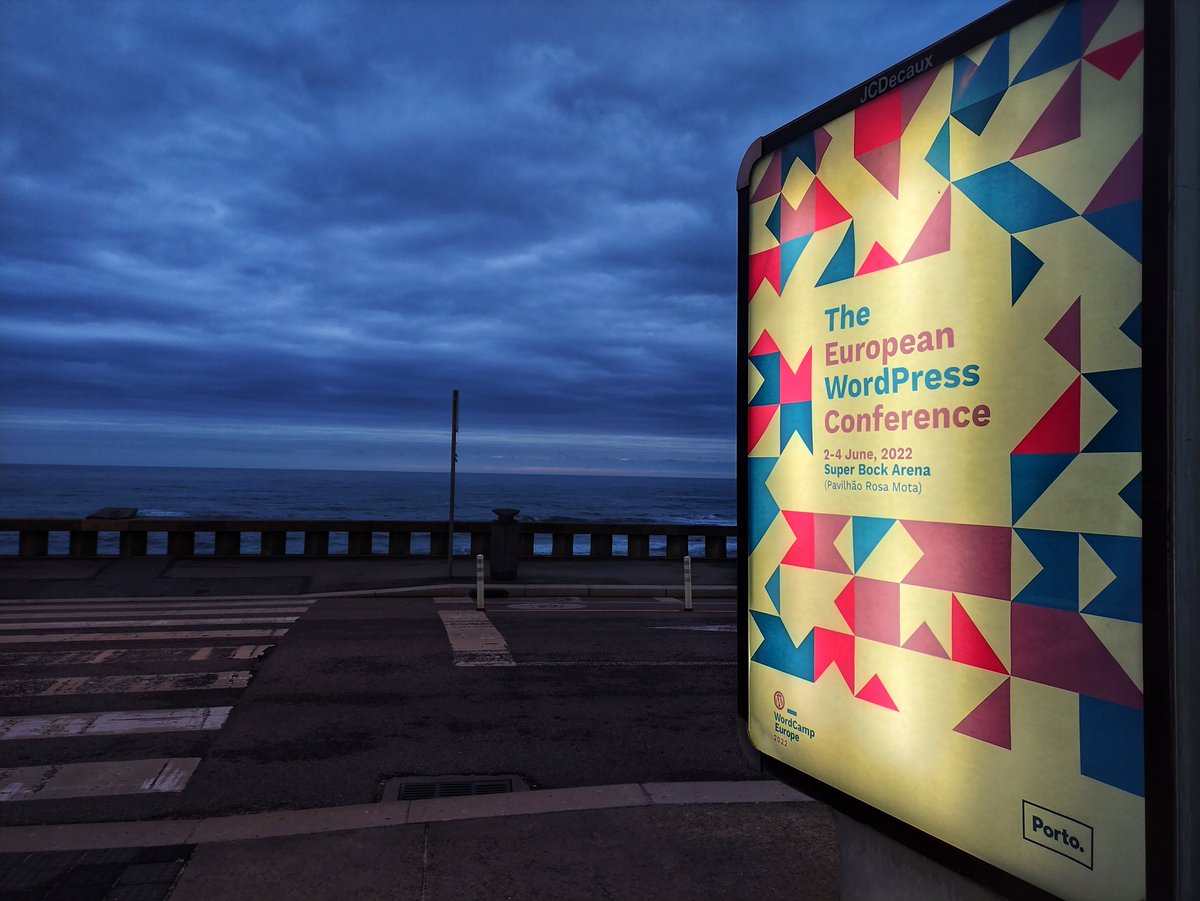 pmfonseca1972's tweet photo. You will find #WCEU mupi's all over the city to welcome all attendees, speakers, sponsors, volunteers and organizers. Welcome to Porto. Welcome to #WCEU2022 ❤️ https://t.co/VRJk8me2SW