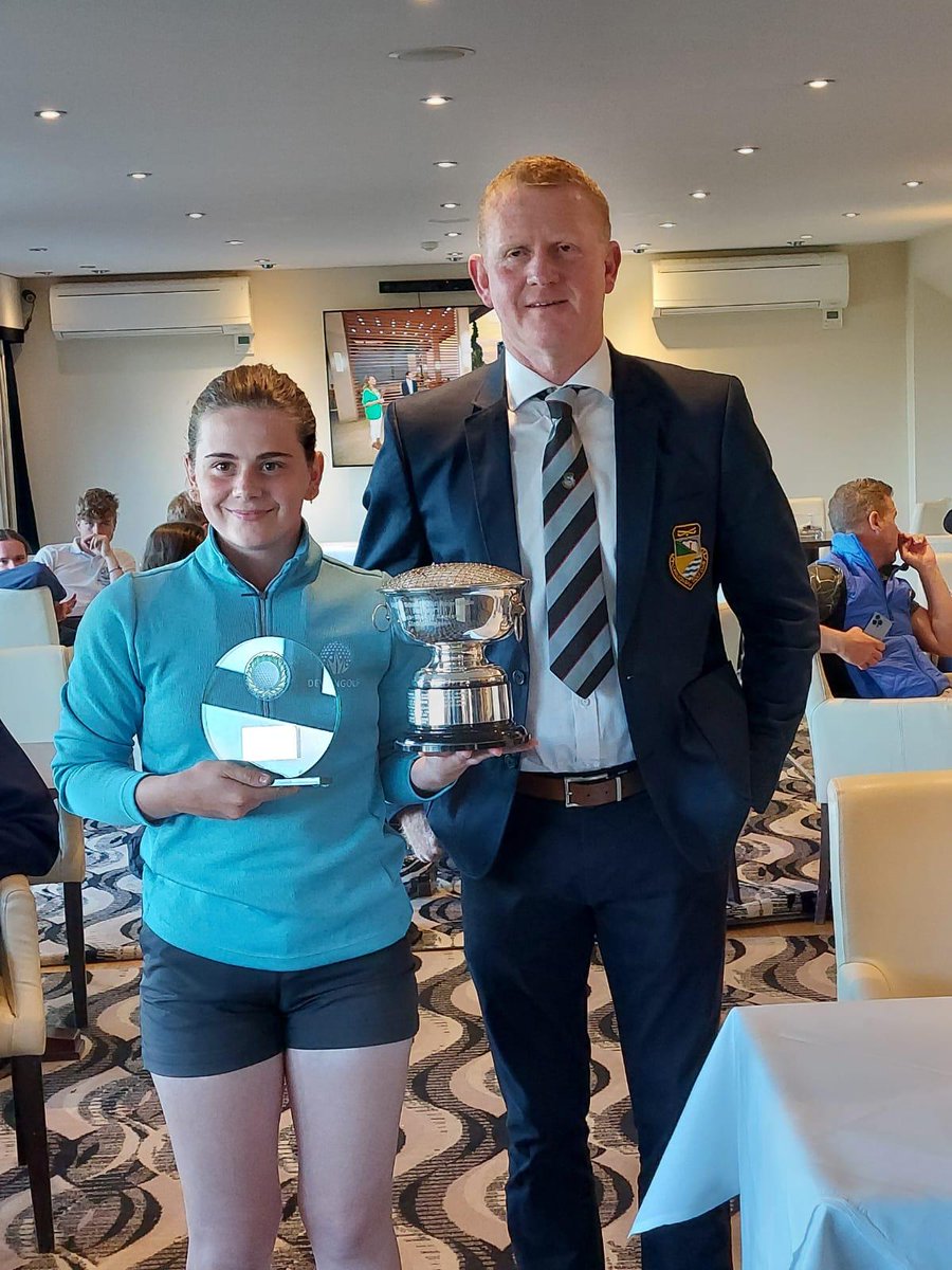 DevonGolf's tweet photo. A special congratulations to @DevonGolf golfer Gudrun Nolan @EastDevonGC who won the Individual South West Girls Schools' Championship at Carylon Bay GC today. Gudrun's solid play saw her win the gross by 11 shots. Thanks to Hannah Stephens who was our Team Manager at the event https://t.co/u1exgcpleS