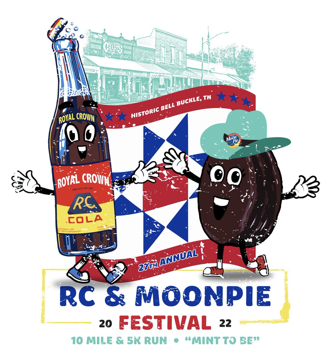 BellBuckleChamb's tweet photo. This year’s artwork gives a big nod to our country music King and maybe we mint to give a hint of what this year’s World’s Largest MoonPie flavor will be. Bell Buckle guards that secret like MoonPie guards their recipe, so you won’t hear it from us till Saturday, June 18th. https://t.co/9kHFDA22MB