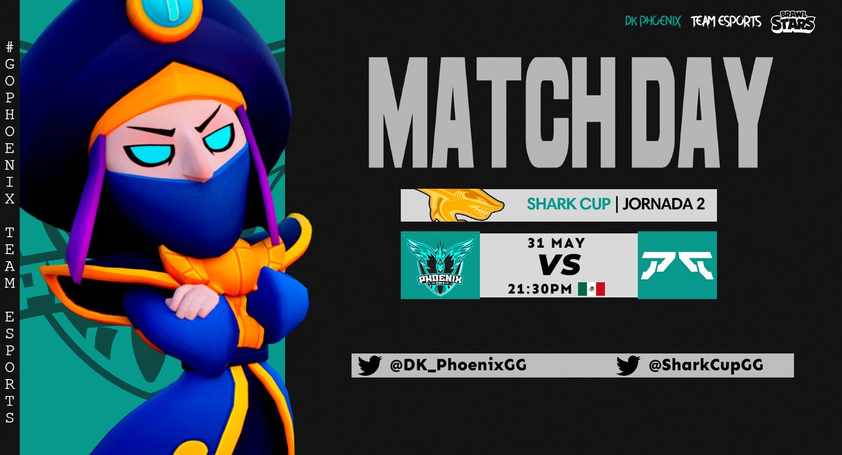 🐦DK PHOENIX BS🐦
#BS x Match Day

Hoy continuamos con la segunda jornada en la Shark Cup, pretendemos llevarnos la victoria !!!

🏆 <a href="/SharkCupGG/">Shark Cup 🦈🏆</a> 
🆚 <a href="/ETEON_Esports/">ETEON</a> 
⏱️ 21:30hs🇲🇽

🐦 #GOPHOENIX