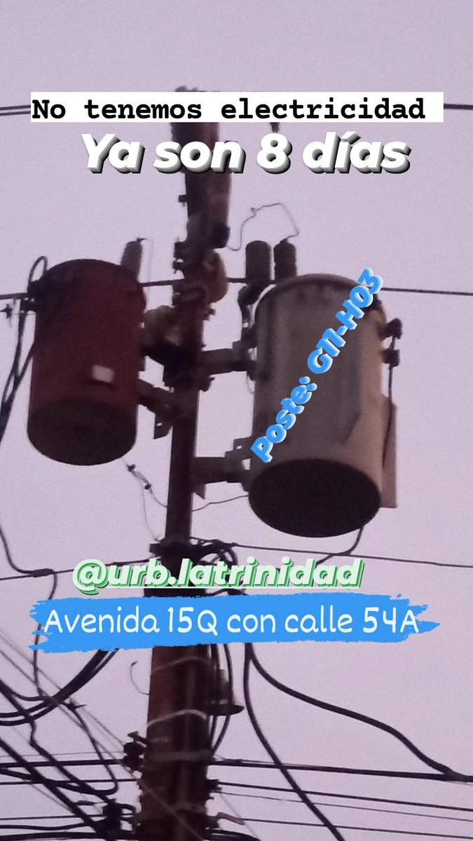 _anavillalobos's tweet photo. Hasta cuando tenemos que padecer por la ineficiencia de @ZuliaCorpoelec no nos dan respuesta nos mantienen con mentiras solo para que le demos dinero para que nos solventen esta situación en la que nos encontramos necesitamos una solución @NestorLReverol https://t.co/ITsFMkA9On
