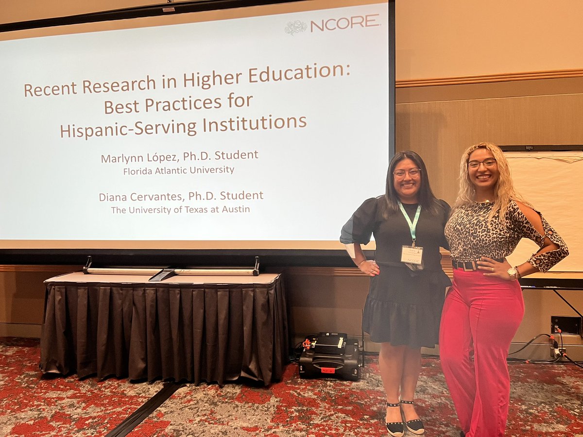 Was blessed today to present with my colega @CervantesDiana_ on our work at a NCORE Pre-con session. Thanks @drcriss_salinas for elevating our voices. You da best!