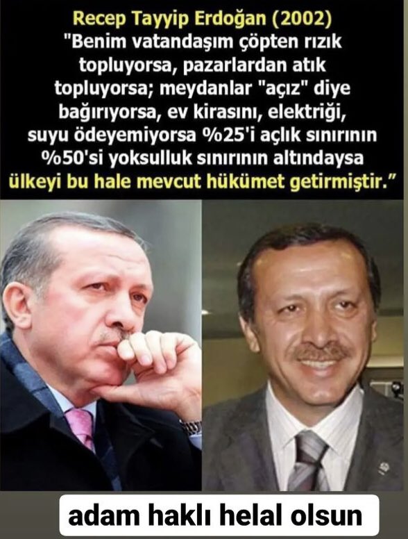 Kendi sözleri ile çelişen ve halâ kendini kainat lideri gibi göstermeye çalışan şahıslara itibar etmeyiniz!
#YeterBıktıkBittik