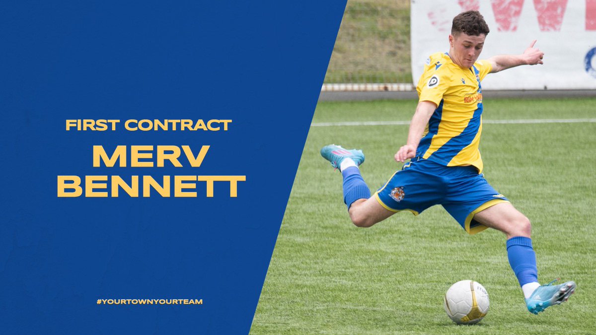 𝐀𝐜𝐚𝐝𝐞𝐦𝐲 𝐆𝐫𝐚𝐝𝐮𝐚𝐭𝐞 

Congratulations to <a href="/mervbennett9/">Merv Bennett</a> who after 3 years with our Academy has signed a contract to form part of <a href="/Gavchesterfield/">Gavin chesterfield</a>'s 2022/23 first team squad.

An exciting future in yellow and blue awaits 💛💙