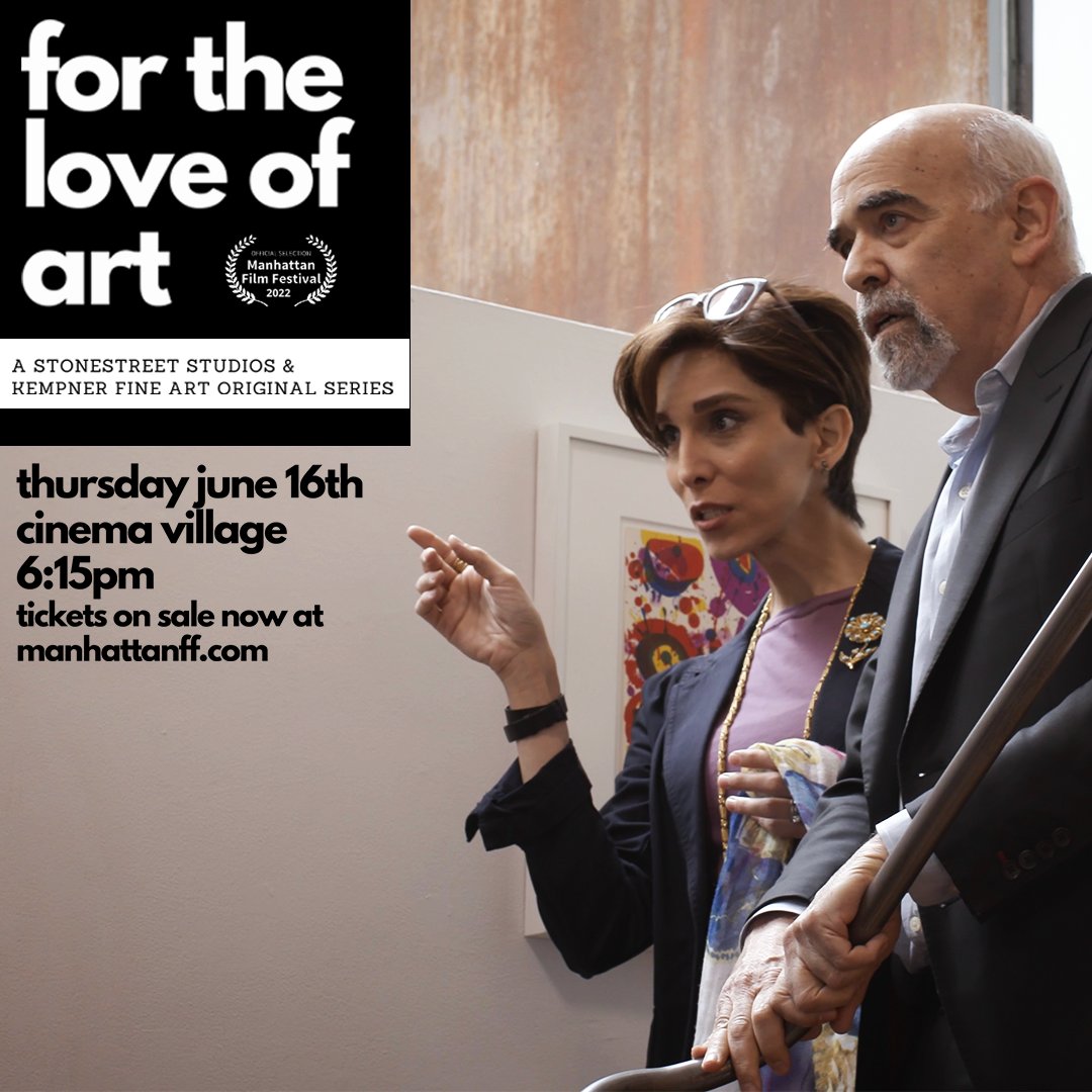 Thrilled that SIX episodes of For the Love of Art - our collaborative series with <a href="/JimKempnerFA/">Jim Kempner Fine Art</a> - will be making their debut as part of this year’s <a href="/ManhattanFF/">ManhattanFilmFestival</a>! 🎞

The episodes screen on Thursday June 16th, 6:15 at Cinema Village - grab tickets HERE: bit.ly/3x3ftpE 🍿