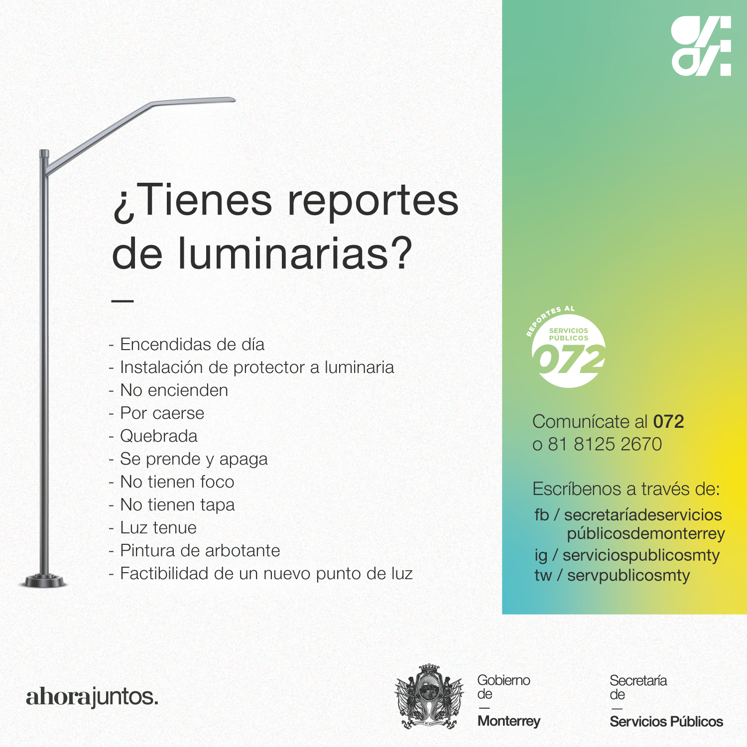 Gobierno Monterrey on Twitter "Solicitamos tu colaboración para