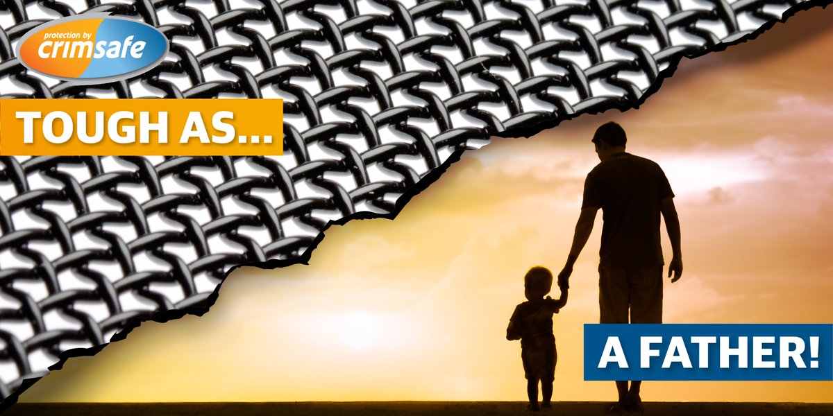 Crimsafe is proud to be dad-tough! Happy Father's Day to all the dads out there that help pick us up when we're down, teach us life lessons and have kept us safe day and night.

#Crimsafe #screendoor #renovationideas #homesecurity #security #FathersDay #ToughAs