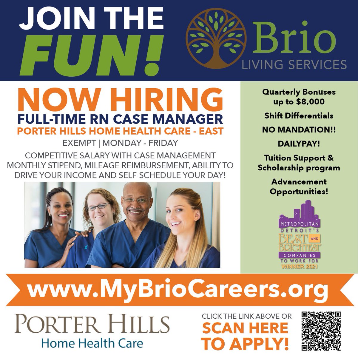 MyBrioLiving's tweet photo. Come join our Home Health Care team!!! 🙂 Apply today at https://t.co/ffJPHOrfGJ. #homecare https://t.co/MsCrsv6KkA