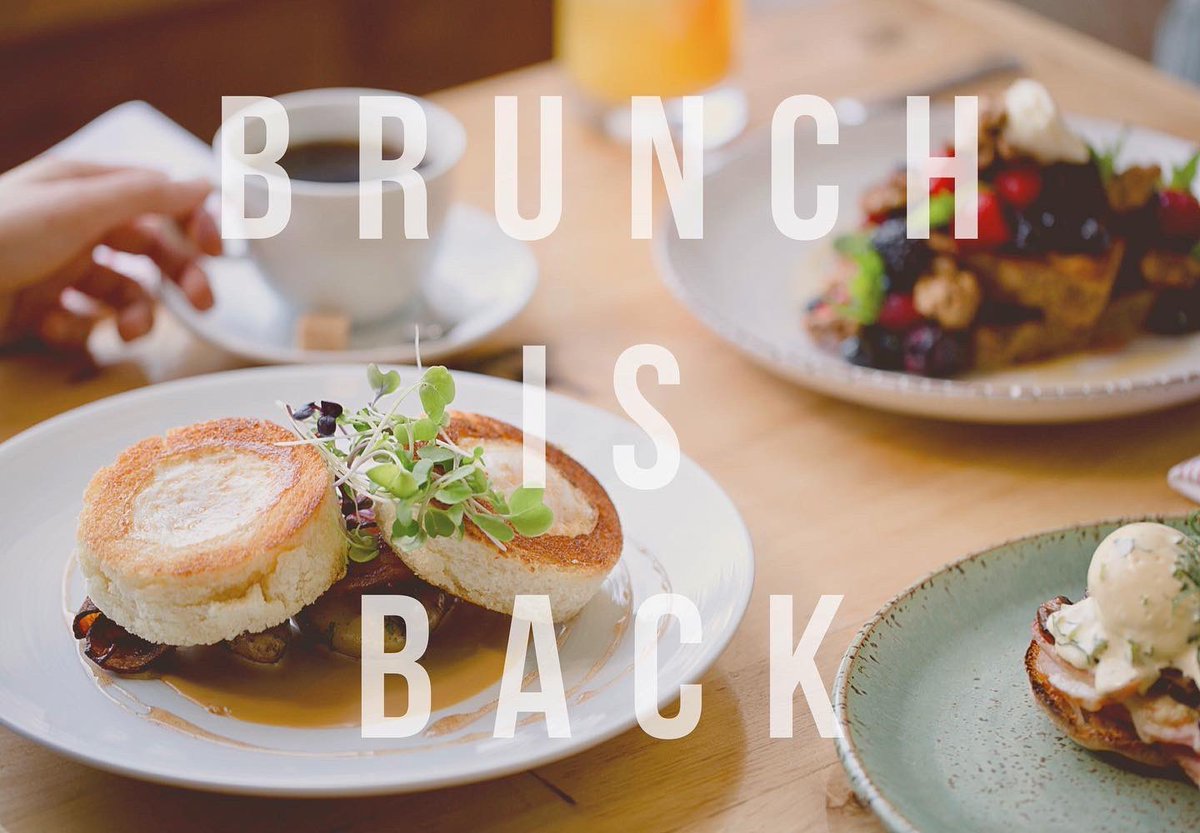 FINALLY.

Starting tomorrow, lunch service returns, &amp; starting this weekend, BRUNCH returns!
Lunch and Brunch will both exclusively be served in our Dining Room, follow the link below to check out the menus + make a reservation:
 wolfsridgebrewing.com/dining-room