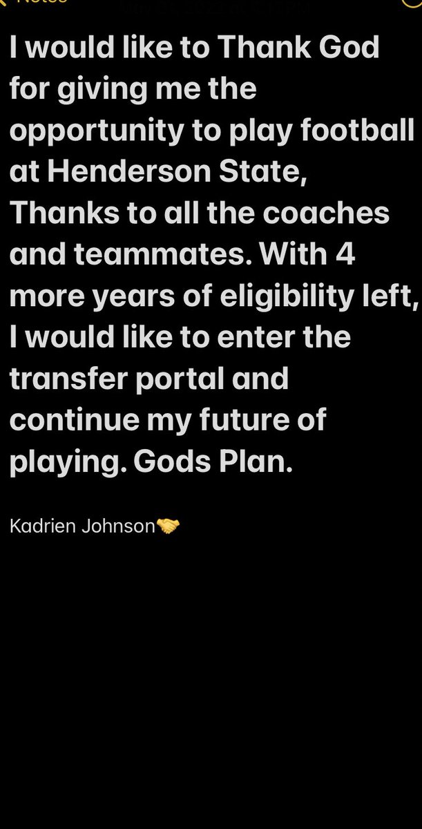 4 years of eligibility. #GodPlan.