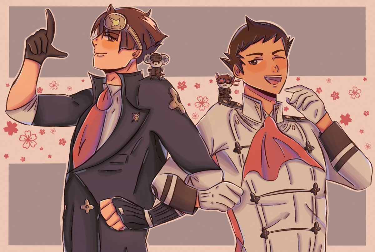 dalal__arts's tweet photo. Partners clothes swap
.
#dgs_親友月間
#tgaa_Partner_month 
#大逆転裁判 #TheGreatAceAttorney #DGS #TGAA #AceAttorney https://t.co/B3GjnwQDVo