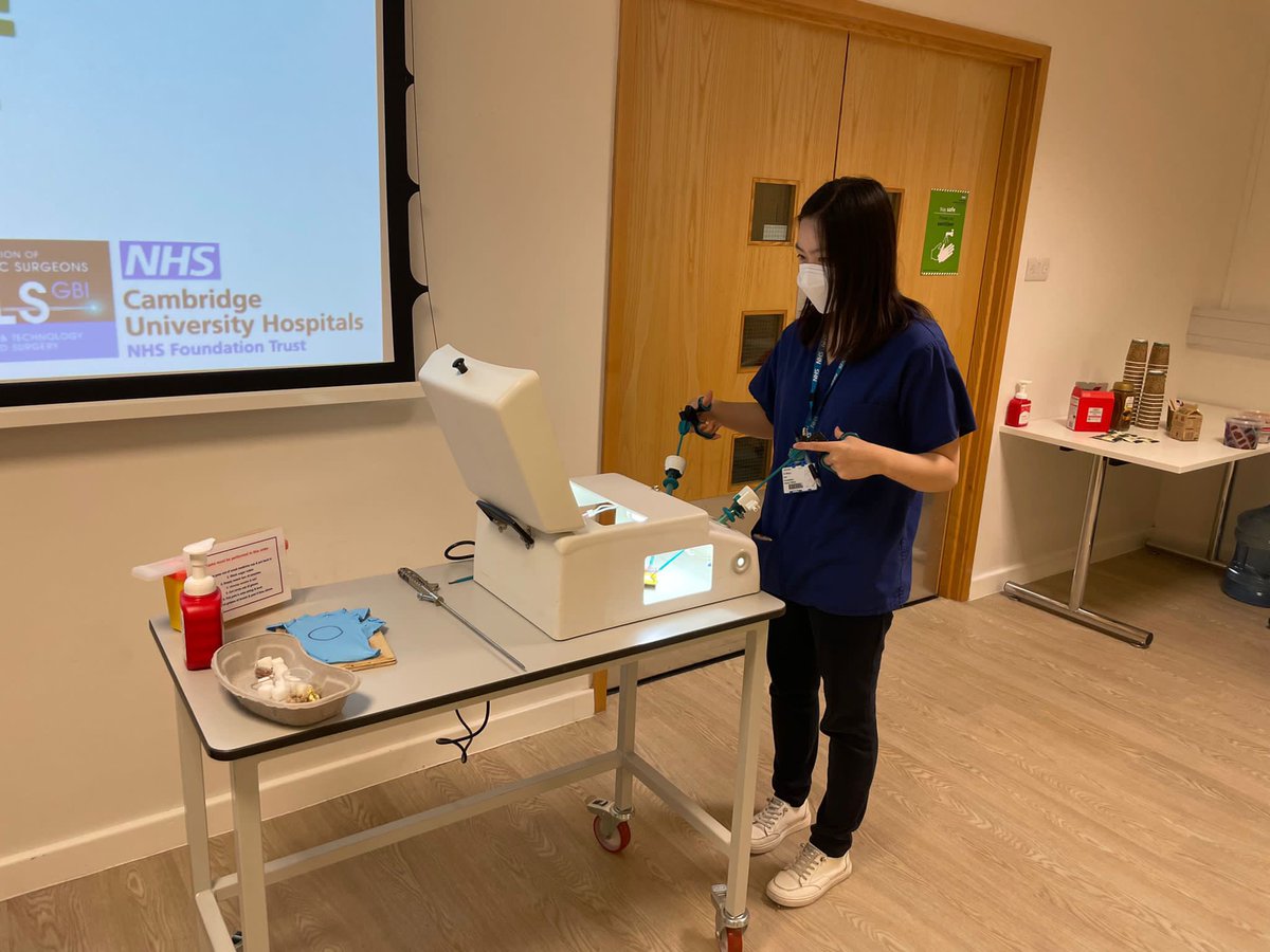 Laparoscopic teaching session for FY1 doctors <a href="/CUH_NHS/">Cambridge University Hospitals NHS</a> was a great success! <a href="/ALSGBandI/">ALSGBandI</a>