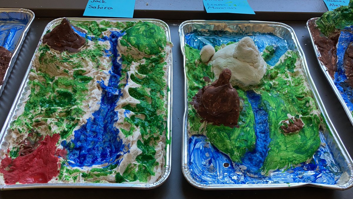 MissJ_QAE's tweet photo. We painted our watershed models. We got to paint the whole entire thing. -Sam #qae https://t.co/ISHR7wMPLE