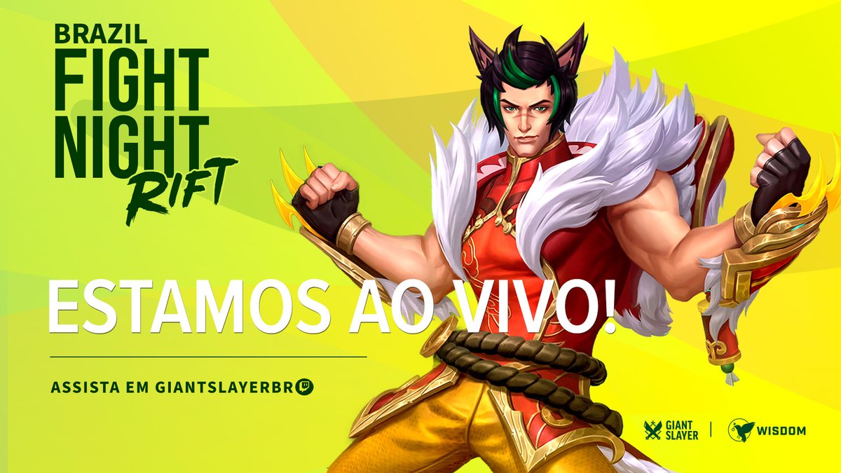 Estamos AO VIVO com Fight Night Rift: Brazil DELAS

Se liga nos times que vamos acompanhar ⤵⤵⤵
🔹 <a href="/flaesports/">Flamengo Esports</a>
🔹 @teamzeusesports
🔹 The DeadBeats
🔹 Time FA

🎙 <a href="/Anyazita_/">Ana Marcella Muniz</a> <a href="/zTrinitty/">Trinitty</a> <a href="/ThaisQuinzel/">Thais Quinzel</a>
📺 twitch.tv/giantslayerbr