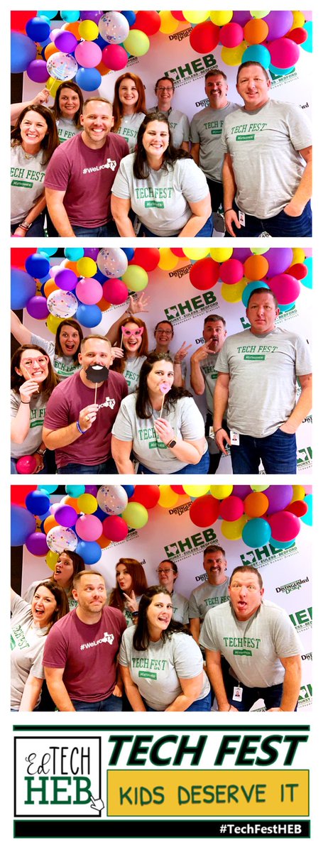 TechKnow_Ing's tweet photo. Thanks again @TechNinjaTodd for sharing your experiences and giving words of encouragement for @HEBISDpeople Ts at #TechFestHEB and joining us for a silly photo session. https://t.co/McjU8AHVKu