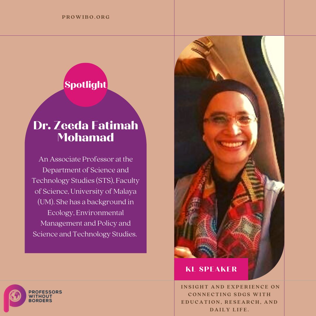 Prowibo's tweet photo. Meet our speakers for our KL Conference in #Malaysia.
Fireside Chat with Zeida Fatimah Mohamad, Universiti Malaya.
#prowibomalaysia #prowibo #education https://t.co/fiNcs8IlOq