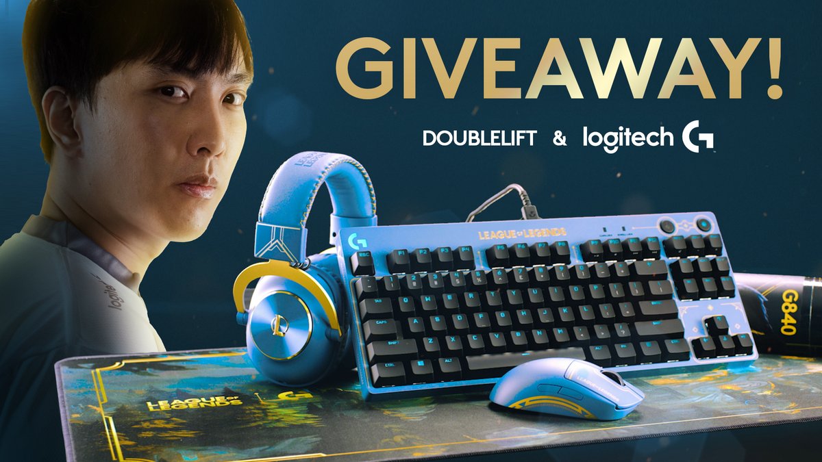 Yiliang Peng (@doublelift1) on Twitter photo I'm partnering with <a href="/LogitechG/">Logitech G</a> to giveaway a @leagueoflegends collection bundle! The bundle includes the League themed G PRO Wireless, PRO X Headset, and the G PRO Keyboard!
To enter:
Like this tweet
RT
Follow me & <a href="/LogitechG/">Logitech G</a>
I'll be selecting a winner on June 6th!
#ad I'm partnering with <a href="/LogitechG/">Logitech G</a> to giveaway a @leagueoflegends collection bundle! The bundle includes the League themed G PRO Wireless, PRO X Headset, and the G PRO Keyboard!
To enter:
Like this tweet
RT
Follow me & <a href="/LogitechG/">Logitech G</a>
I'll be selecting a winner on June 6th!
#ad