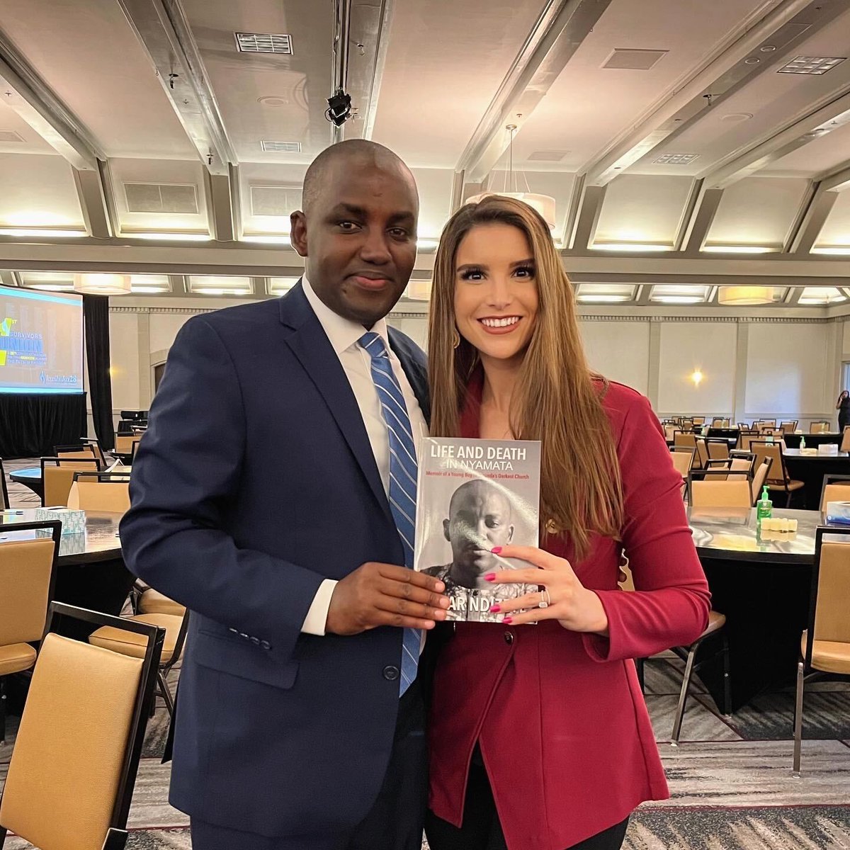 CSchoellkopf's tweet photo. This weekend I had the pleasure of moderating an @Ibuka_Rwanda panel for the 28th commemoration of the Genocide against the Tutsi in Rwanda &amp; Ibuka's 1st reunion for survivors

Thankful to reconnect with the strongest people I know🇷🇼 #Kwibuka28 #NeverAgain https://t.co/8zLyRXyxKP https://t.co/XyYJiuZ2dd