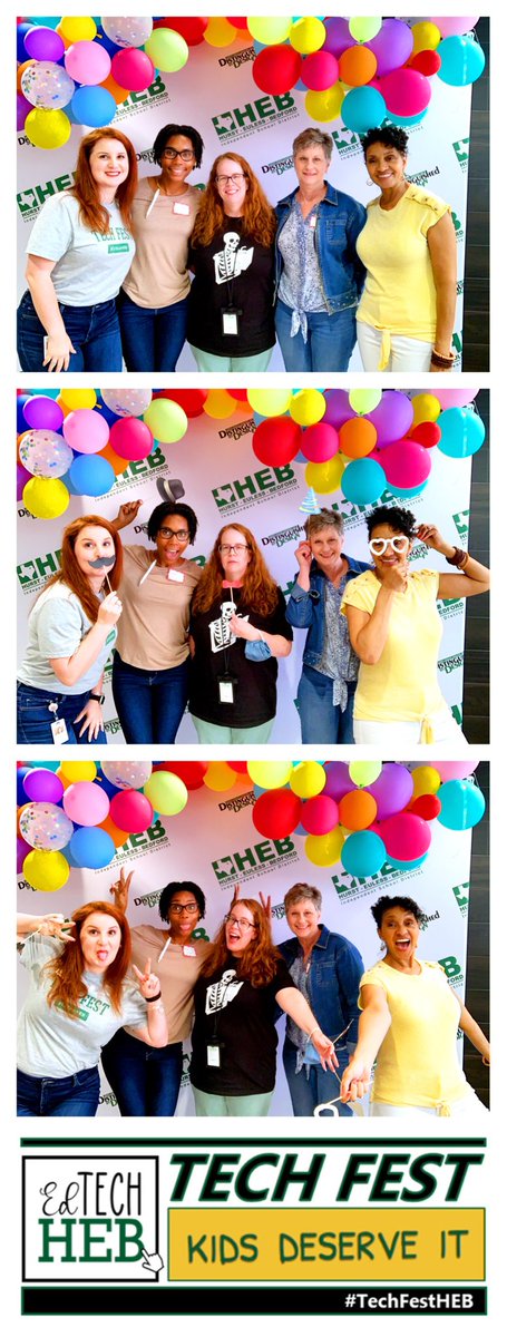 EJennings43's tweet photo. Now that #TechFestHEB has come to an end ; 1. Great event by the HEB Technology Team , 2. It is always great to collaborate and see your fellow EJH family 3. Pictures are fun to take & props are always an added bonus ! 🤓🥸😃 https://t.co/a5NV7K7kyB