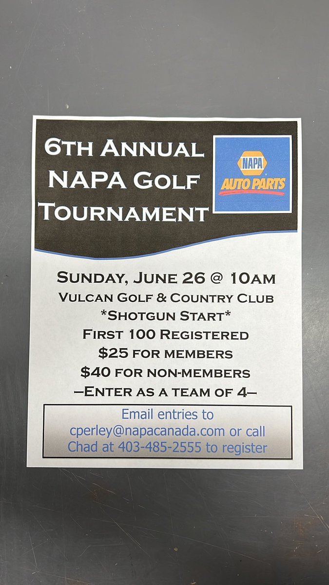 napavulcan's tweet photo. Looking for a fun day of golf. Come join us for our 6th Annual golf tourney at the beautiful @golfvulcanAB https://t.co/zf5CKNXB5f