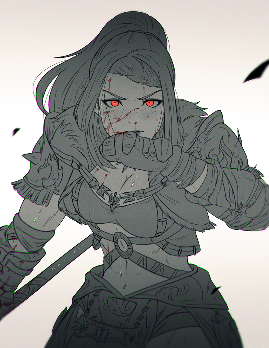 「a couple of highlander sketches from a f」|Koyorin 🍎のイラスト